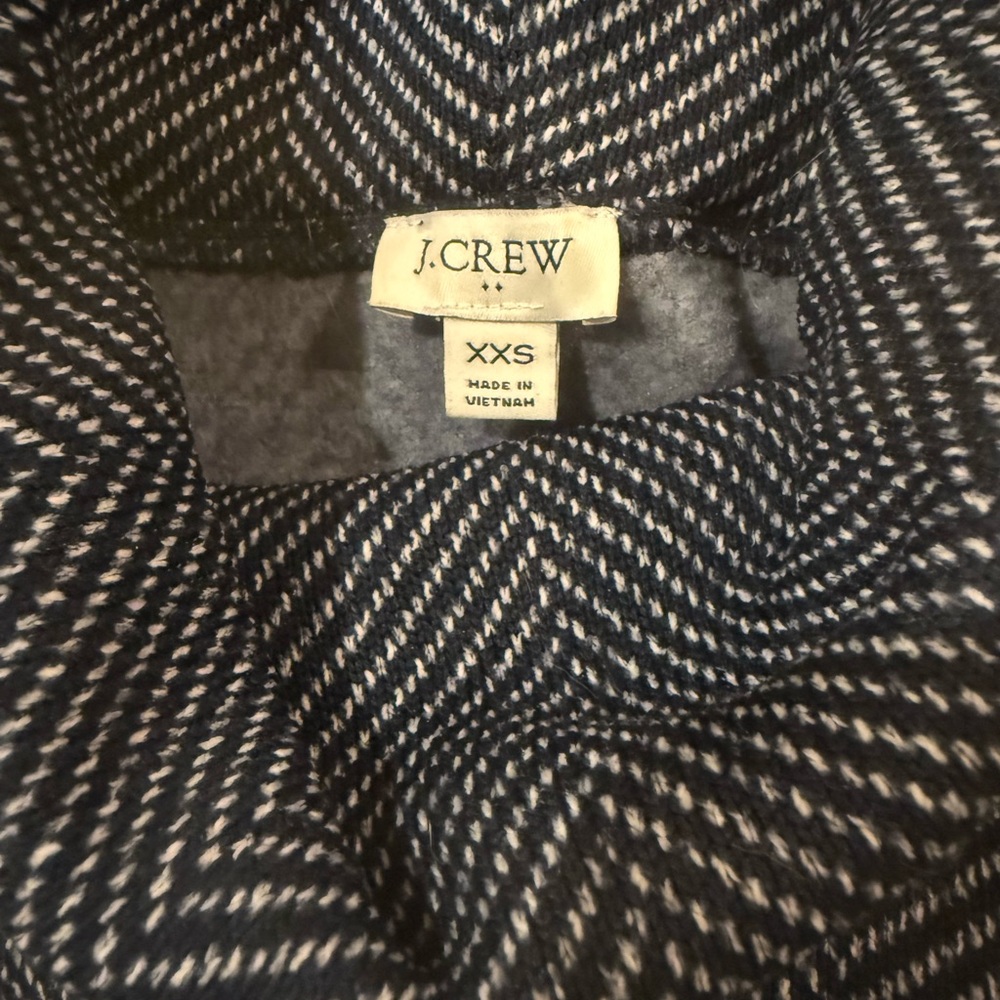 J.Crew Herringbone Funnel Neck Pullover Sweater XXS - Picture 2 of 4